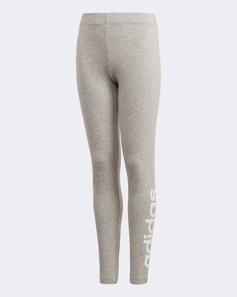 Adidas Kids Linear Tights Medium Grey Heather/White