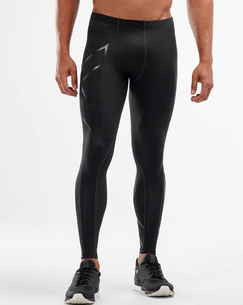 2XU Mens Full Length Tights Black/Nero