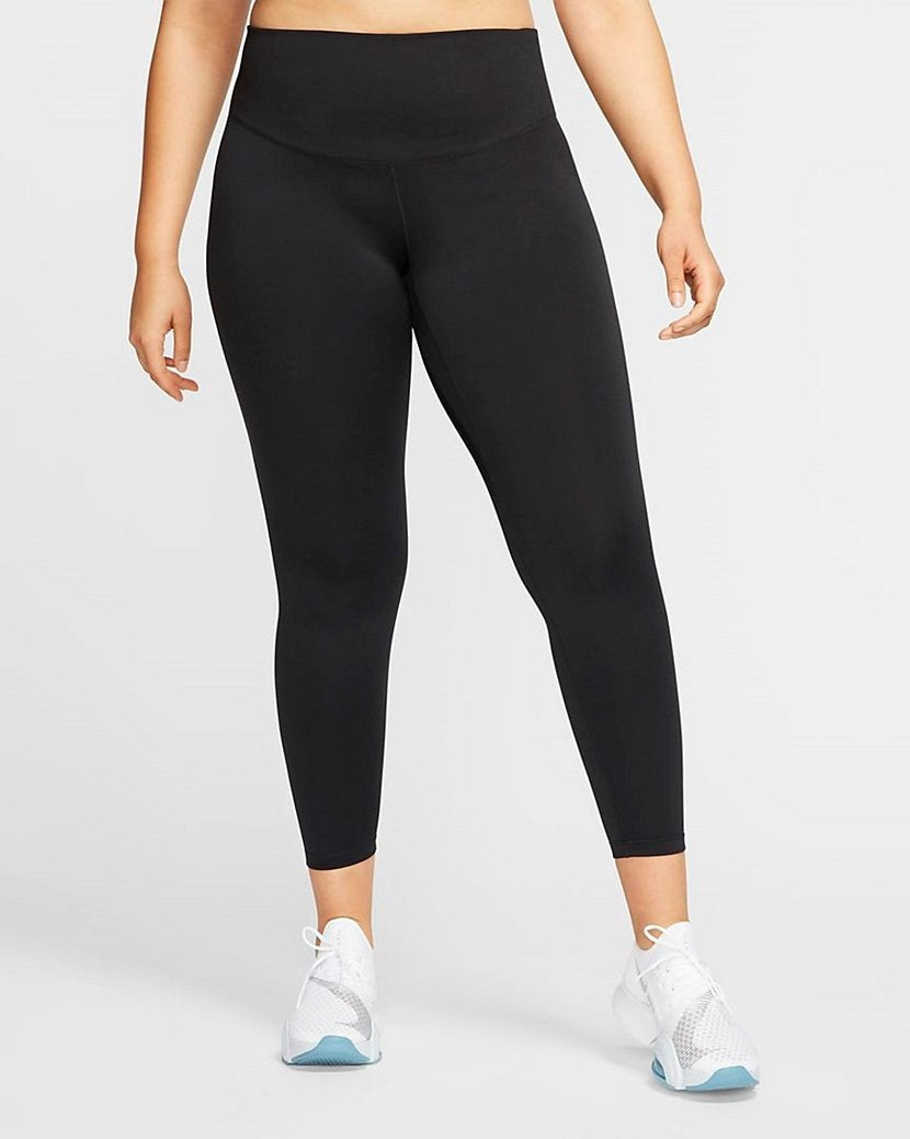 Nike Womens Nike One Plus Full Length Tight Black/White