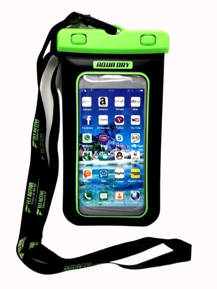 Flyactive Aqua Dry Waterpoof Case Black/Lime