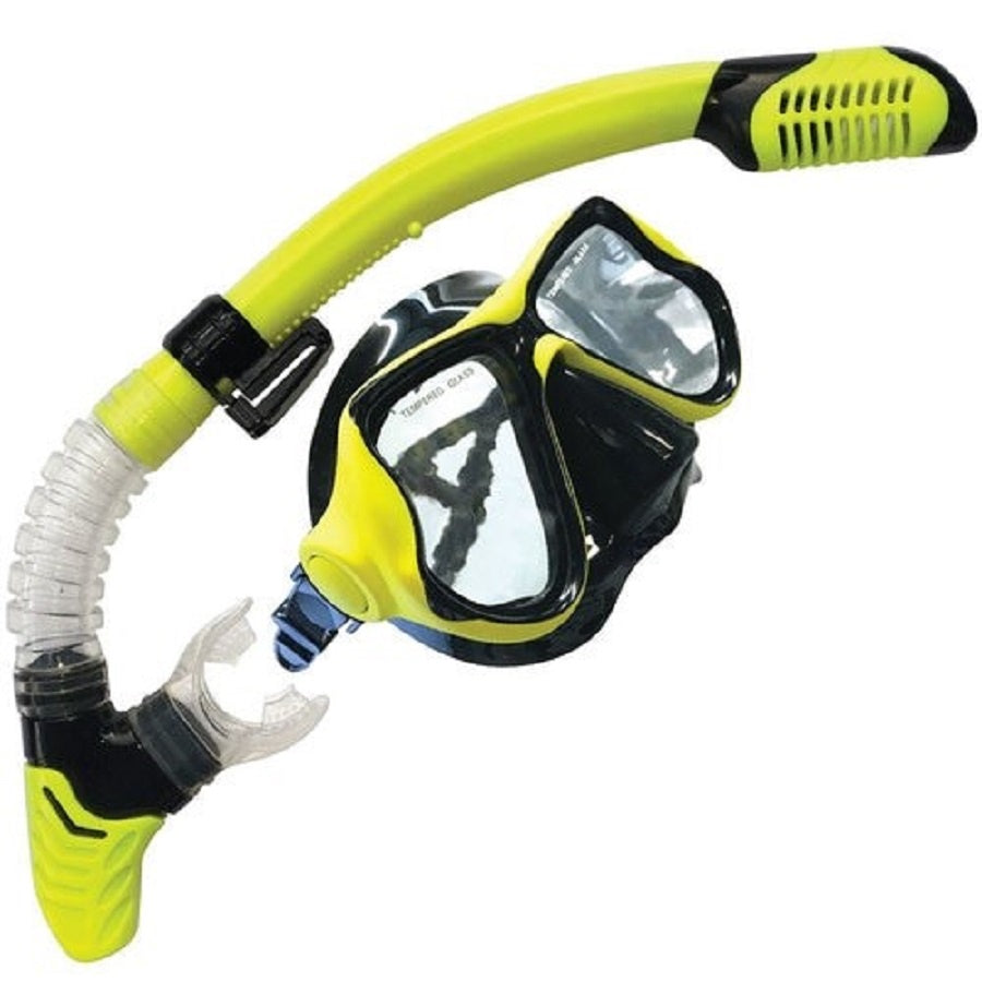 Land & Sea Ningaloo Adult Mask & Snorkel Set Yellow