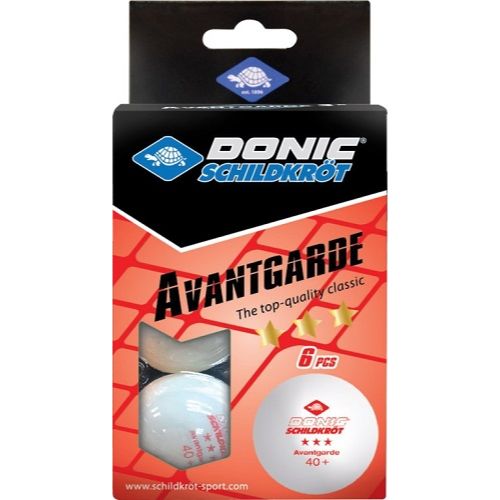 Donic Schildkrot Avantgarde 3Star Table Tennis Ball 6pk